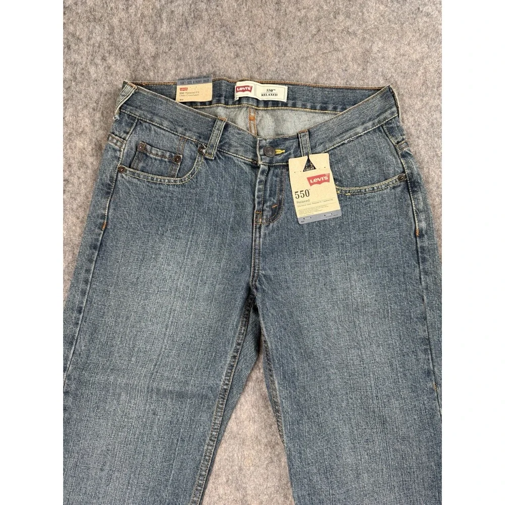 LEVIS 550 Size 8 Husky 28 X 23‎ Relaxed Fit Adjustable Waist Loose Thigh Tapered